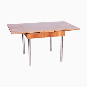 Czech Bauhaus Extendable Table in Walnut attributed to Hynek Gottwald, 1930s