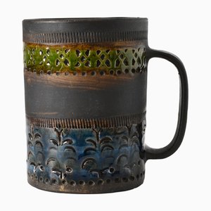 Tazza genovese di Aldo Londi per Bitossi, anni '60