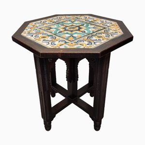 Table d'Appoint Vintage avec Plateau en Carrelage, Europe du Sud, 1950s