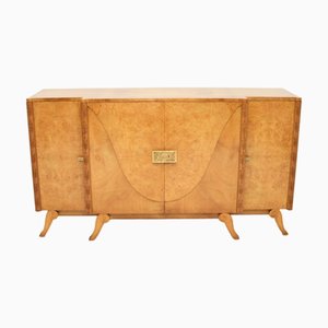 Hille zugeschriebenes Art Deco Sideboard aus Wurzelholz, 1920er
