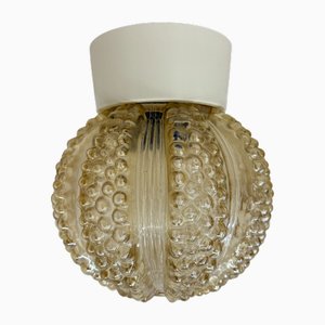 Plafonnier Bulle Vintage en Verre, 1970s
