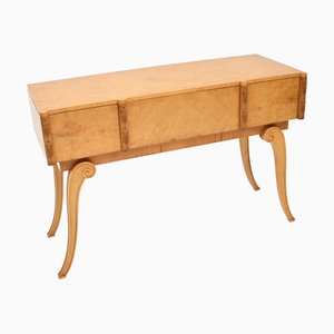 Hille zugeschriebener Art Deco Konsolentisch aus Wurzelholz, 1920er