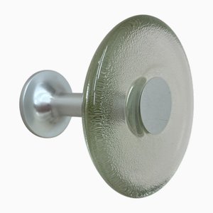 Vintage German Aluminium and Glass Coat Hook from Schönbuch, 1970s