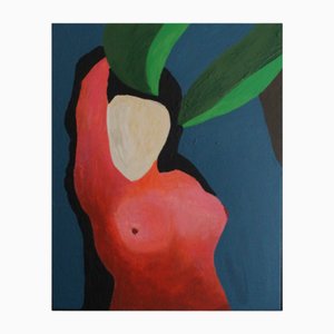 Bodasca, Woman Under the Palm Tree, 2025, Acrylic on Canvas