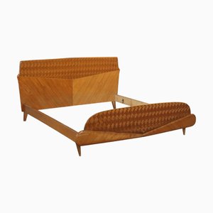 Bedframe in Wood Veneer, 1960s