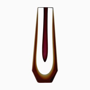 Czech Sommerso Art Glass Vase by Pavel Hlava, 1960s
