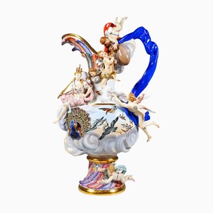 Jarrón Air Element atribuido a JJ Kaendler para Meissen, Alemania, 1860-1880