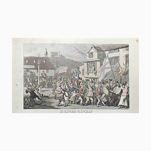 Thomas Rowlandson, For my Own Good and Yours' I'm Bent, Etching, 1817