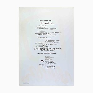 Ennio Pouchard, Nothingness, Il Nulla, Offset and Screenprint, 1970s