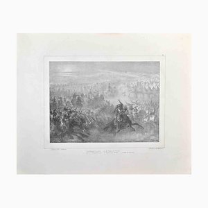 Auguste Raffet, La batalla, litografía, 1837