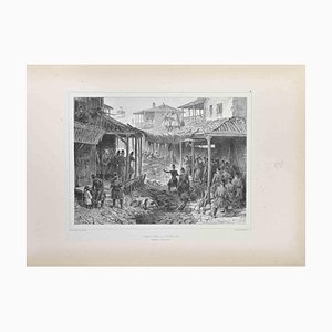 Auguste Raffet, Combat Dans La Grande Rue, Lithograph, 1837