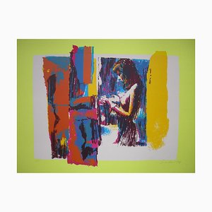 Nicola Simbari, Nude on Yellow, Screen Print, 1976