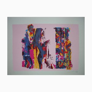 Nicola Simbari, Nude on Pink, Screen Print, 1976