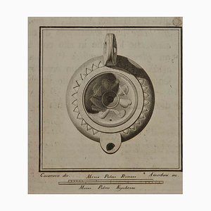 Giacomo Casanova, Ancient Roman Still Life, Etching, 18th Century