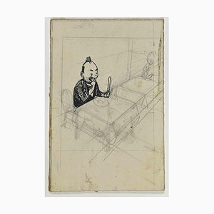 Gabriele Galantara, The Hunger, Drawing, Early 20th Century