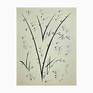Rafael Alberti, Letra V, Litografía, 1972