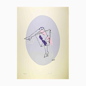 Marcello Venali, Grey Oval, Lithograph, 1960