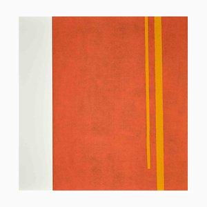 Eleni Zerva, Green Cosmos, Orange, Lithographie, 1971