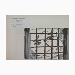 Ennio Pouchard, The Big Trees, I Grandi Alberi, Screenprint, 1970s