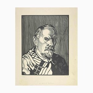 Paul Emile Colin, Retrato de Jules Lenard, Xilografía, años 30