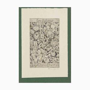 Ex Libris Luise Trautmann, Etching, Early 20th Century