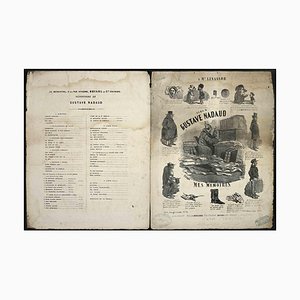 Cham, Album Gustave Nadaud-Mes Mémoires, Lithograph, Mid-19th Century