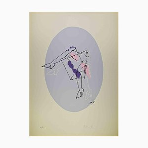 Marcello Venali, Grey Oval, Lithograph, 1960