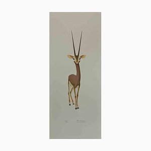 Alberto Mastroianni, Gazelle, Lithograph, 1970s