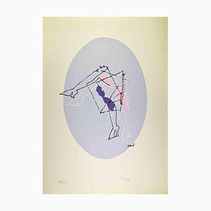 Marcello Venali, Grey Oval, Lithograph, 1960
