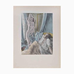 Umberto Brunelleschi, The Lovers, Lithograph, 1930s