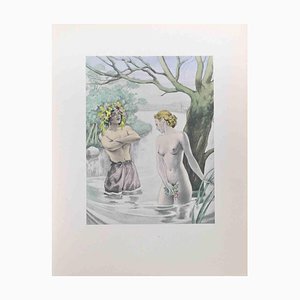 Umberto Brunelleschi, Adam and Eve, Lithograph, 1930s