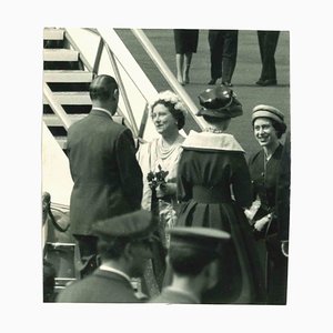 Associated Press Photographer, Reine Elizabeth II et Reine Mère, Photographie Vintage, 1950s