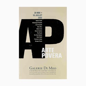 Michel Haas, Affiche d'exposition Arte Povera, Galerie Di Meo, Paris, 2005