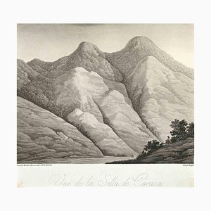 Louis Bouquet, Vue de la Silla Huile Caracas, Eau-forte, 1814