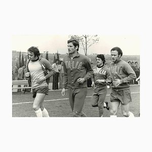 Agenzia Giornalistica Italia Photographer, Portrait of Rocca, Capello, Facchetti und Chinaglia, Vintage Photographie, 1970er