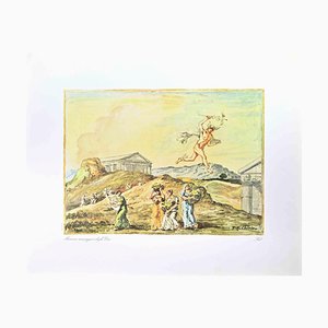 Giorgio De Chirico, Mercury Messenger of the Gods, Vintage Offset Print, 1962