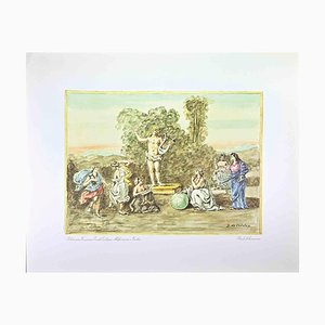 After Giorgio de Chirico, The Muses, Vintage Offset Print, 1962