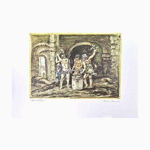 Après Giorgio de Chirico, Forge de Vulcan, Vintage Offset Print, 1962