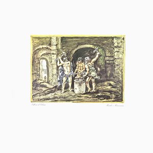 Giorgio De Chirico, Vulcan's Forge, Vintage Offset Print, 1962
