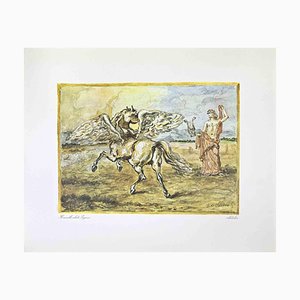Giorgio De Chirico, The Winged Horse Pegasus, Vintage Offset Print, 1962