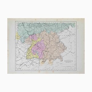 Carte de l'Allemagne du Sud, 1872
