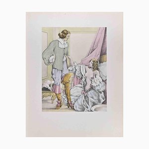 Umberto Brunelleschi, The Treason, Lithograph, 1930s