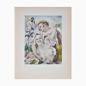 Umberto Brunelleschi, The Flowers, Lithograph, 1930s