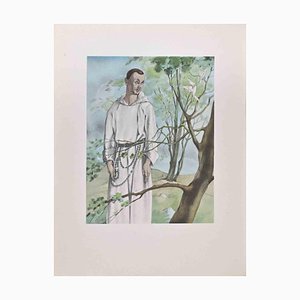 Umberto Brunelleschi, San Francesco, Lithograph, 1930s