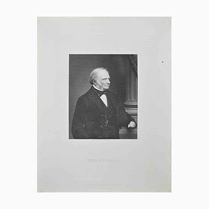 William Holl, Portrait of Earl Russell, Lithograph, 1872