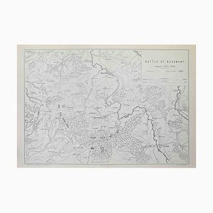 Battle of Beaumont Lithograph by R. Walker, 1872
