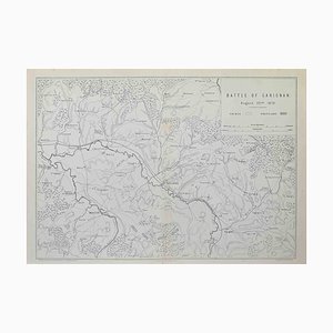 Lithographie Battle of Carignan par R. Walker, 1872