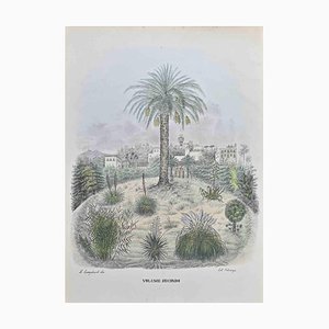Vincenzo Tenore, Botanischer Garten, Lithographie, 1870er