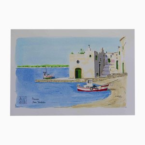 Lithographie, Aldo Riso, Presso San Teodoro, 2003