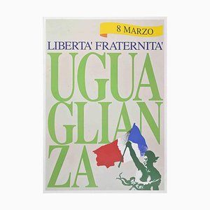 Affiche Imprimée Offset Liberté-Egalité-Fraternité, Fin du 20e Siècle
